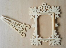 Vyřezávaný starožitný rámeček - 2