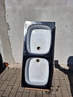 Smaltovaný dřez- dvoudřez - 2