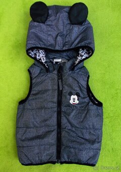 Zateplená vesta Mickey Mouse H&M vel. 92 - 2