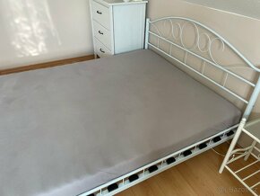 Kovová postel Toscana 140x200cm+noční stolek - 2