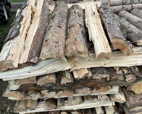 Suché štípané palivové dřevo - borovice - 2