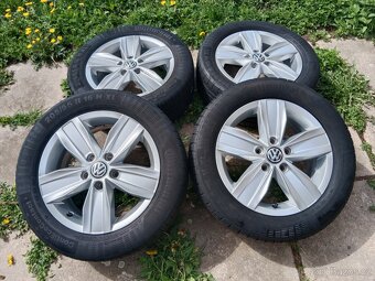 Alu kola 5x112 r16 VW Caddy a letní 205/55/16 - 2