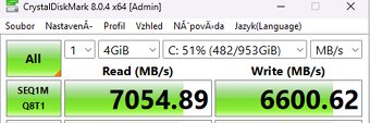 SSD Blesková rychlost PCIe 4.0 NVMe M.2 2280 SSD 1TB - nová - 2