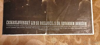 Výtisk Světa v obrazech z r.1948-pohřeb E. Beneše - 2
