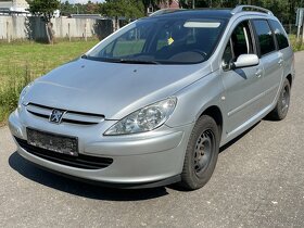 Peugeot 307 1.6 HDi rok 2006 náhradní díly stříbrná - 2