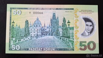 Polymerová bankovka 50 korun, Franz Kafka, 2019, Gábriš, UNC - 2