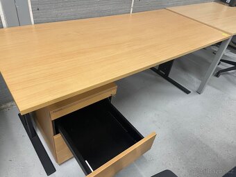 Kancelářský stůl 180x80, kontejner, židle - 2