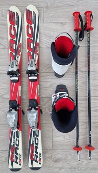 Dětské lyže 100 cm +  lyžáky 33 - 2