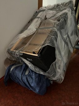 Rohová kožená sedačka hnědá - 2