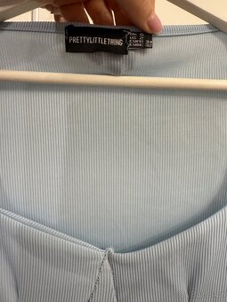 Prodám modré šaty, velikost XS/S (nové) - 2