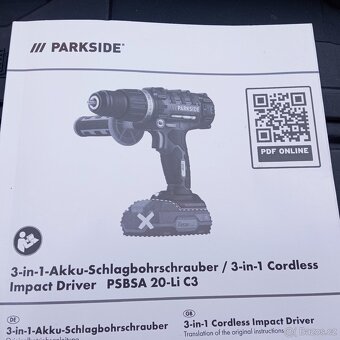 Aku vrtačka s příklepem parkside - 2