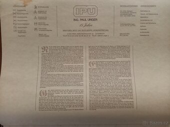 Starý nástěnný reklamní kalendář z roku 1985 - 2