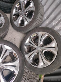 4ks alu disky orig. Hyundai 5x114,3 R17 225/45 R17+snimače - 2