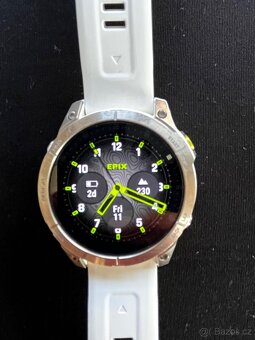 Garmin Epix Sapphire Titan/White Silicon band - 2
