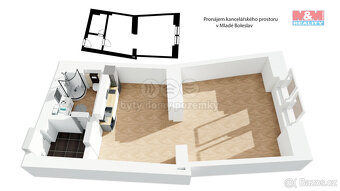 Pronájem kancelářského prostoru, 49 m², Mladá Boleslav - 2