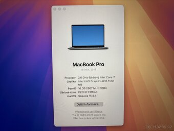 MacBook Pro 16" 2019 i7 / 16GB / 500GB / Pro 5300M - 2