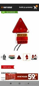 Sada koncových LED světel na magnet, s odrazkou
- 2