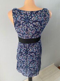 Zara Basic Modré šaty s podšívkou vel. S - 2