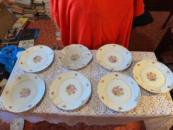 Velký Vintage Set Dezertních Talířů TK Thun Czechoslovakia - 2