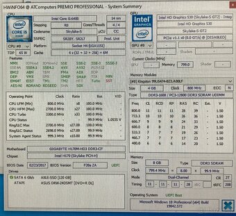 Pc i5 6400, H170, 8gb ram - 2