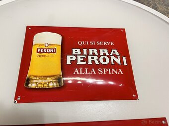 prává Smaltovaná cedule "Birra Peroni" Smalt Brno - 2