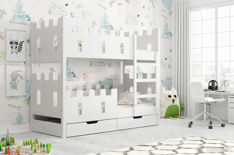 Dětská patrová postel Zámek - 2