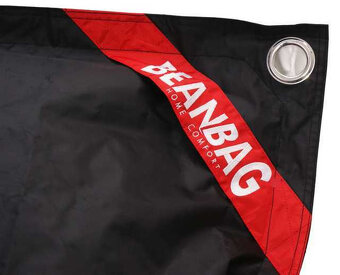 Sedací pytel beanbag černý 189x140 s popruhy - 2