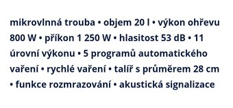 Mikrovlnná trouba Daewoo - 2