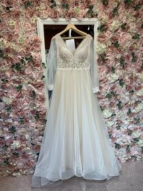 Luxusní svatební šaty M/L - 2