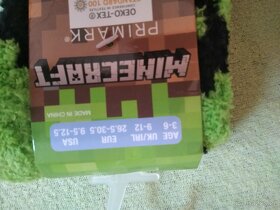 Minecraft fleece ponožky vel. 26.5 - 30.5 - 2