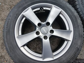 Prodám sadu ALU kol Dezent205/60R16 zimní - 2