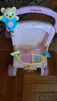 Chodítko - kočárek Fisher Price pro děti růžové - 2