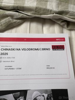 Vstupenky na Chinaski, Brno - 2