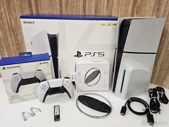PLAYSTATION 5 + 2X OVLADAČ + SSD + 46 HER + VERTIKÁL STOJAN - 2