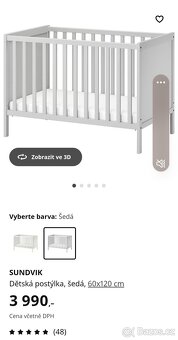Dětská postýlka s matrací Ikea - 2