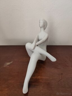 Royal dux akt brusel porcelánová soška žena - 2