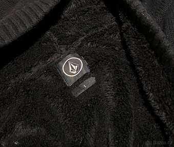 VOLCOM VELMI TEPLÁ PÁNSKÁ BUNDA-SVETR S KOŽEŠINOU L(L-XL) - 2