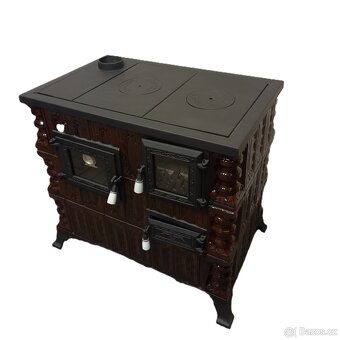 Kachlový sporák Beata levý hnědý - 2