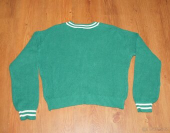 Zelený crop svetr H&M - vel. 134 - 140 - 2