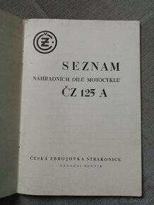 ČZ 125 A Seznam náhradních dílů
- 2