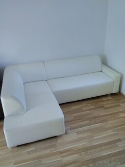 Prodám smetanovou rohovou sedací soupravu - 2