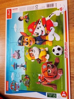 2 NOVÉ Puzzle Tlapkové patroly po 15 dílcích / dohromady/ - 2
