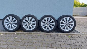 Alu kola originál 5x100 r16 vw Polo letní pneu - 2