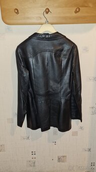 Dámské černé kožené sako, vel. 48 - 2