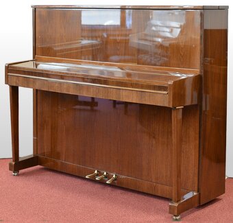 Zánovní piano Rösler 118, ořech lesk se zárukou. Výroba ČR - 2