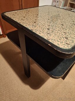 Konferenční stolek art deco černý - 2