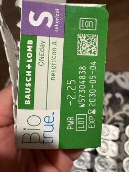 Jednodenní čočky 16 ks 2.25 bio true - 2