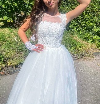 NOVÉ svatební šaty TŘPYTIVÉ - 2