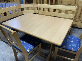 Kuchyňská rohová lavice + stůl + 2 židle - 2