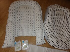 Hnízdečka pro miminko+omyvatelná podložka+NOVÉ dudlík - 2